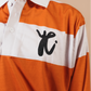 YVNG™ SILKY RUGBY SHIRT - Orange/OFF-WHITE