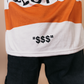 YVNG™ SILKY RUGBY SHIRT - Orange/OFF-WHITE