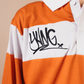 YVNG™ SILKY RUGBY SHIRT - Orange/OFF-WHITE